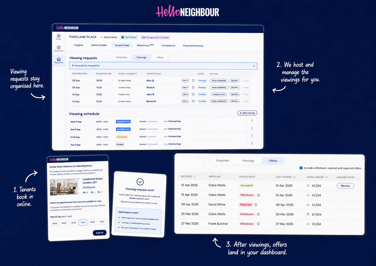 viewings screen shots